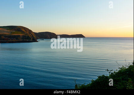 Port Erin bay guardando verso il polpaccio dell uomo Foto Stock