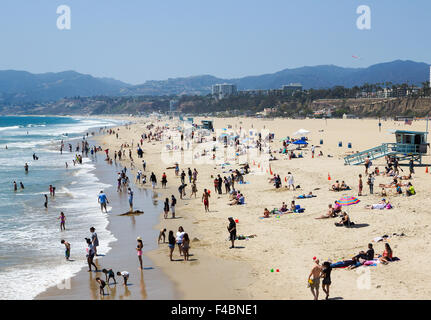 Spiaggia di Santa Monica Foto Stock