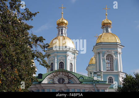 St Nicholas Naval cattedrale, San Pietroburgo, Russia Foto Stock