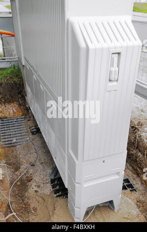 La scatola di distribuzione per cavo in fibra ottica Foto Stock