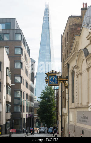 Vista dell'edificio di Shard di Santa Maria in Colle, City of London, Londra, Inghilterra, Regno Unito Foto Stock