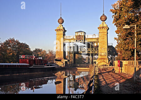 La nave Henrichenburg Lift Waltrop, Germania Foto Stock