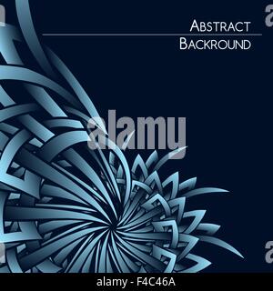 Abstract background industriale con elemento a spirale e lo spazio per il tuo testo. Illustrazione Vettoriale