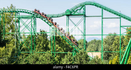 CASTELNUOVO DEL GARDA, Italia - 08 settembre: il parco divertimenti di Gardaland a Castelnuovo del Garda, Italia il Martedì, 8 settembre 2015. Foto Stock