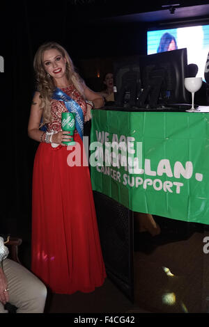 Londra, UK, 15 Ottobre 2015 : contender di Miss sovranazionali in GB 2015 in Dstrkt, Londra. Credito: Vedere Li/Alamy Live News Foto Stock