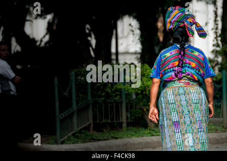 Donna indigena in Guatemala Foto Stock