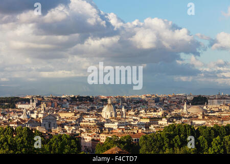 Panoramica del centro di Roma dal Gianicolo. Roma, Italyoverhead Foto Stock
