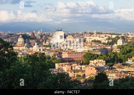 Panoramica del centro di Roma dal Gianicolo. Roma, Italia Foto Stock