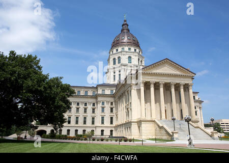 Kansas State Capitol Situato in Topeka Kansas, Stati Uniti d'America. Foto Stock
