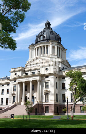 South Dakota State Capitol Building si trova a Pierre, Dakota del Sud, Stati Uniti d'America. Foto Stock