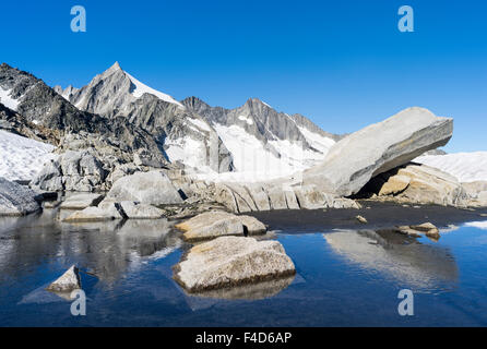 Reichenspitz gamma della montagna nelle Alpi dello Zillertal in Nationalpark Hohe Tauern. Gabler e Reichen Spitze, Hahnenkamm, Wild-Gerlos Spitze. Austria, Tirolo. (Grandi dimensioni formato disponibile) Foto Stock