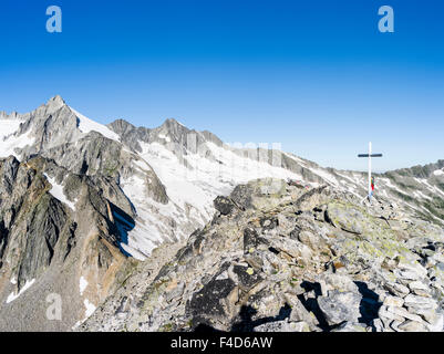 Reichenspitz gamma della montagna nelle Alpi dello Zillertal in Nationalpark Hohe Tauern. Gabler e Reichen Spitze, Hahnenkamm, Wild-Gerlos Spitze. Austria, Tirolo. (Grandi dimensioni formato disponibile) Foto Stock