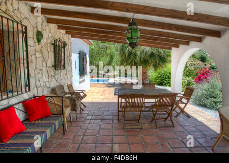 Stile andaluso villa in Competa, provincia di Malaga, Spagna Foto Stock