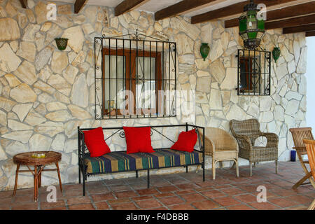 Stile andaluso villa in Competa, provincia di Malaga, Spagna Foto Stock