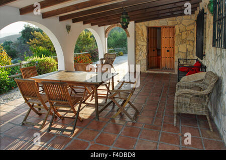 Stile andaluso villa in Competa, provincia di Malaga, Spagna Foto Stock