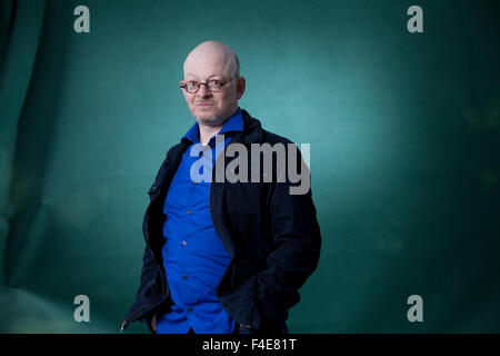 Timur Vermes, lo scrittore tedesco, all'Edinburgh International Book Festival 2015. Edimburgo, Scozia. 23 Agosto 2015 Foto Stock