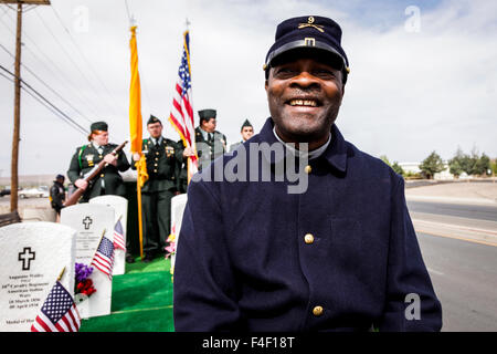 Il Cimitero di Arlington Parade float, verità o conseguenze, Nuovo Messico, Stati Uniti d'America. Foto Stock