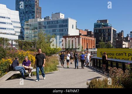 La linea alta, New York City, Stati Uniti d'America Foto Stock