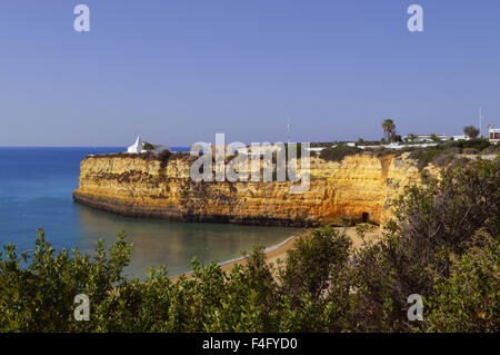 La spiaggia di Senhora da Rocha in Portogallo Foto Stock