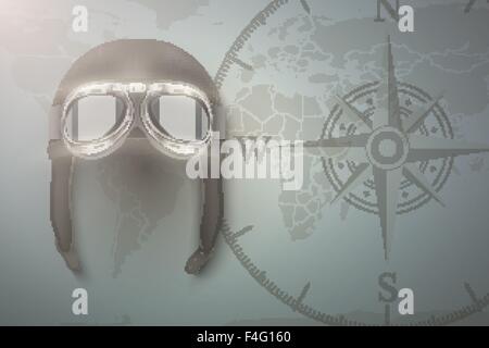 Aviatore sfondo rétro Illustrazione Vettoriale