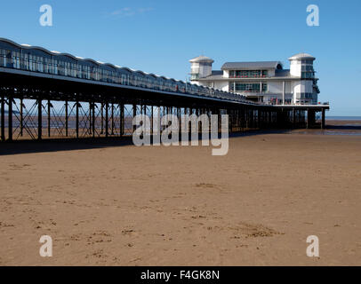 Il Grand Pier, Weston-super-Mare, Somerset, Regno Unito Foto Stock