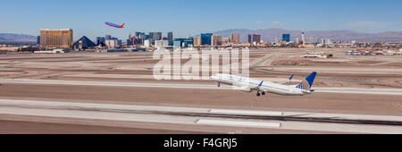 United Airlines Las Vegas Foto Stock