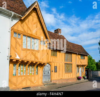 Piccola Hall, una lana medievale casa di mercanti nel centro del villaggio, Lavenham, Suffolk, Inghilterra, Regno Unito