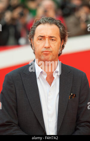 Roma, Italia. Xviii oct, 2015. Paolo Sorrentino sul tappeto rosso al decimo Roma Film Fest, , Roma, Italia, 18/10/15 © Stephen Bi Foto Stock