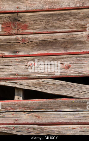 Di Folsom Farm Barn legno, Fishtrap Recreation Area, Distretto di Spokane Bureau of Land Management, Washington Foto Stock