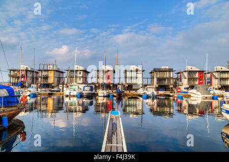 Flensburg, Sonwik, acqua case, Schleswig-Holstein, Germania Foto Stock
