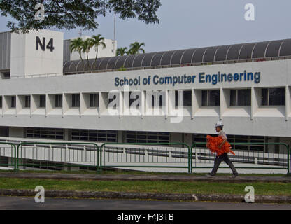 La scuola di ingegneria informatica presso la National University of Singapore (NUS), Singapore, Sud-est asiatico, in Asia Foto Stock