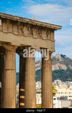 Tempio di Efesto, l'Agora, Atene, Grecia, Europa Foto Stock