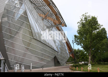 Louis Vuitton Foundation (Fondation Louis-Vuitton), il Museo d'arte, architetto Frank Gehry, Parigi, Francia, Europa Foto Stock