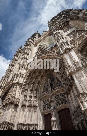 La Cattedrale di Saint Gatien di Tours, Indre-et-Loire, centro, Francia, Europa Foto Stock