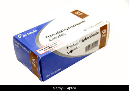 Tramadol cloridrato capsule farmaco da moderata e grave dolore Foto Stock