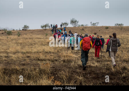 Il Trekking lungo il Rio Alberche, Spagna Foto Stock