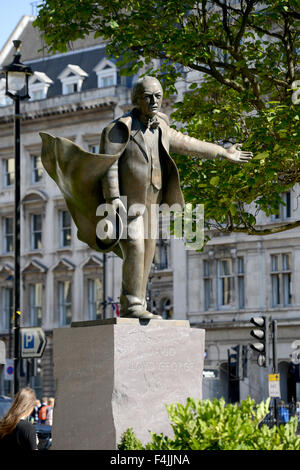 Lloyd George statua, Primo Ministro Lloyd George David Lloyd George, Londra, Gran Bretagna, Regno Unito Foto Stock