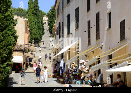 Calvari passi, Pollensa, Pollenca, Maiorca, Maiorca, isole Baleari, Spagna Foto Stock