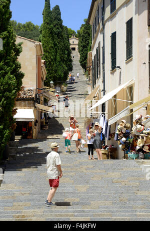 Calvari passi, Pollensa, Pollenca, Maiorca, Maiorca, isole Baleari, Spagna Foto Stock