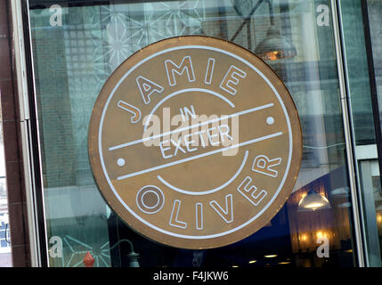 Jamie's Italian, Exeter, Jamie Oliver's restaurant in Exeter Devon, Inghilterra, Regno Unito Foto Stock