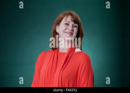 Jacky Colliss Harvey, lo scrittore britannico al Edinburgh International Book Festival 2015. Edimburgo, Scozia. 28 Agosto 2015 Foto Stock