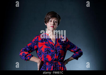 Tracey Thorn, il cantante inglese, cantautore e scrittore, all'Edinburgh International Book Festival 2015. Foto Stock