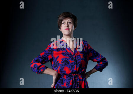 Tracey Thorn, il cantante inglese, cantautore e scrittore, all'Edinburgh International Book Festival 2015. Foto Stock