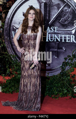 Londra, Regno Unito. Xix oct, 2015. Rose Leslie arriva sul tappeto rosso per la premiere europeo di "L'ultimo Witchhunter' su 19/10/2015 in Empire Leicester Square, Londra. Credito: Julie Edwards/Alamy Live News Foto Stock