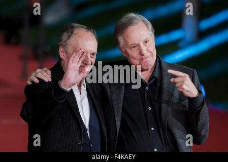 Roma, Italia. Xix oct, 2015. William Friedkin & Dario Argento tappeto rosso al decimo Roma Film Festival presso Auditorium Parco della Musica il 19 ottobre 2015 a Roma, Italia. Nella foto: Dario Argento, William Friedkin. Credito: Massimo Valicchia/Alamy Live News Foto Stock