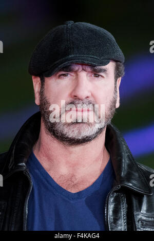 Roma, Italia. Xix oct, 2015. Eric Cantona assiste la premiere del film Les Rois du Monde. Credito: Massimo Valicchia/Alamy Live News Foto Stock