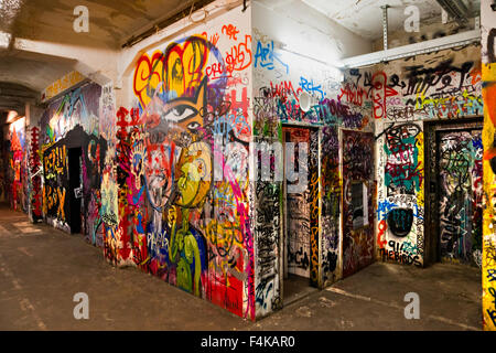 Berlino, 8 gennaio: La Kunsthaus Tacheles, precedentemente un department store nel quartiere ebraico di Berlino. Dopo che serve come un nazista Foto Stock