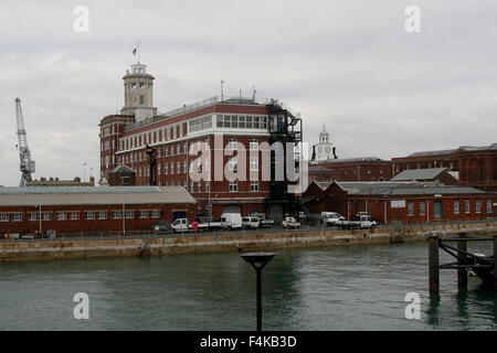 PORTSMOUTH Historic Dockyard ROYAL NAVY Foto Stock