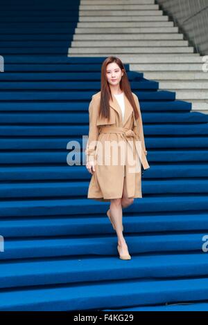 Seoul, Corea del Sud. Xix oct, 2015. Hera Seoul Fashion Week è tenuta in Seoul, Corea del Sud il 19 ottobre, 2015. Credito: Foto superiore Corporation/Alamy Live News Foto Stock