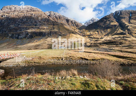 Glencoe;; Glen Coe; Highland, Lochaber, Scotland, Regno Unito Foto Stock